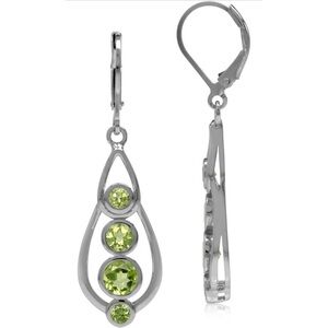 Peridot 925 earrings